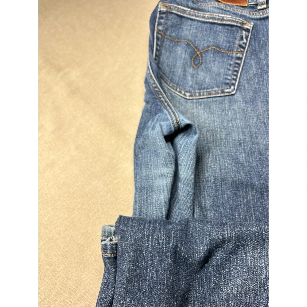 Lauren Ralph Lauren Jeans Womens 10 Blue Bootcut Distressed